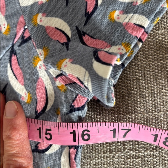 Boden Cockatoo Novelty Print Short Sleeve Dress Cotton Spring Summer Resort 4R - Picture 7 of 11